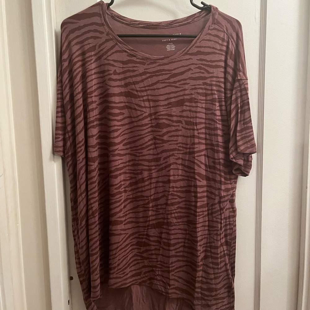 American Eagle Soft & Sexy Zebra shirt